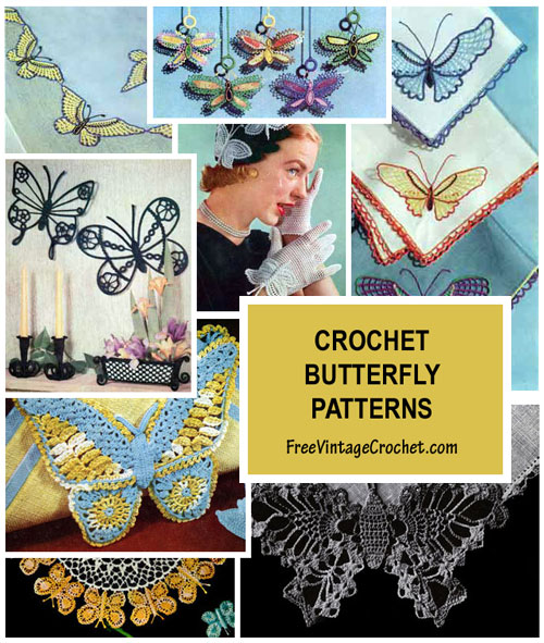 crochet butterfly patterns