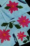 poinsettia bath set pattern