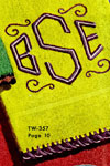 monogram towel pattern