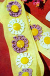 daisy chain curtain tie-back