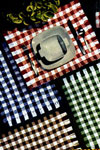 tartan place mat and glass jacket pattern