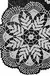 Crocheted Fern Doily #7151 pattern